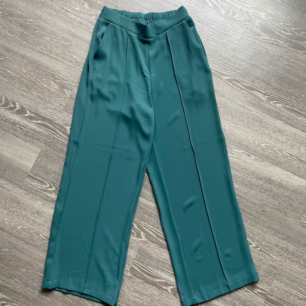 NWOT Melloday Teal Wide-Leg Pants